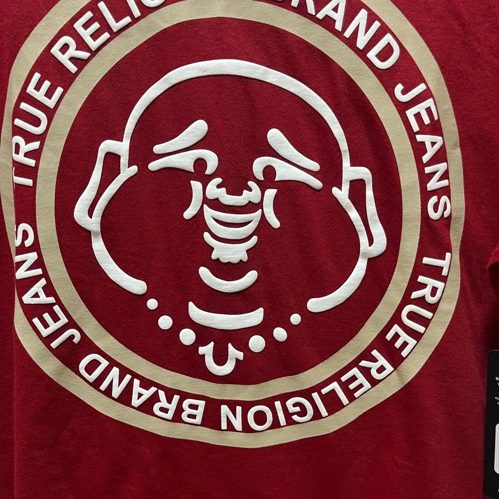 True Religion Men's‎ Graphic T Shirt Men's Size Medium Short Sleeve Red NEW